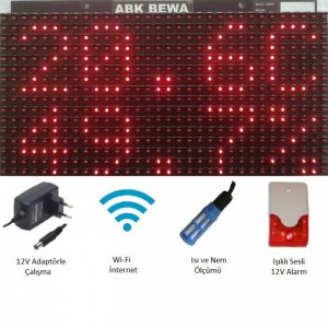 ABK-BEWA 5200 Wi-Fi Erişimli Çok Fonksiyonlu Dijital Sıcaklık-Nem Göstergesi