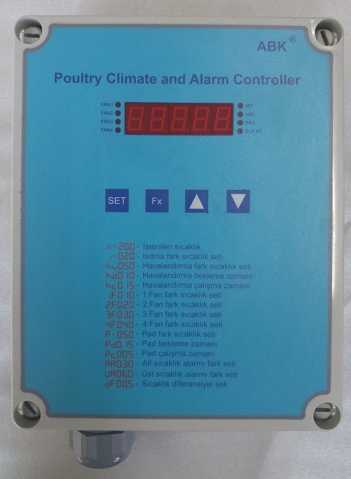 ABK2120 Tavukhane İklimlendirme ve Alarm Kontrolörü